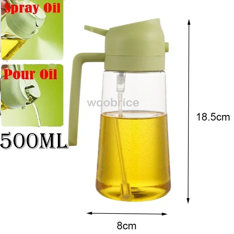 Olive Oil Spray Oil Polisher Kitchen Oil Washer Pour Spray Dispenser Bottle Airfryer for Cooking BBQ Camping Large Capacity